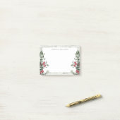 素朴クリスマスのミスタントー名テンプレート ポストイット (デスク上)