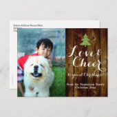 素朴クリスマスの写真はがき シーズンポストカード (正面/裏面)