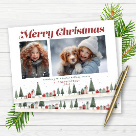 素朴クリスマスの木の休日の写真 シーズンカード