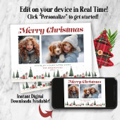 素朴クリスマスの木の休日の写真 シーズンカード