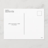 素朴クリスマスの水の色の緑色写真 シーズンポストカード (裏面)