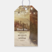 素朴クリスマスウィンターツリーライト結婚式の引き出物 ギフトタグ (裏面)