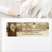 素朴クリスマスウィンターツリー差出人住所 ラベル (インサイチュ)