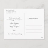 素朴クリスマスウィンターマウンテンキャビン シーズンポストカード (裏面)