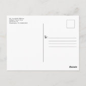 素朴クリスマスカントリーホリデーパーティー招待状 ポストカード (裏面)