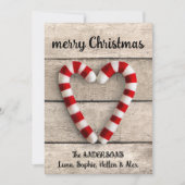 素朴クリスマスカードハート シーズンカード (正面)