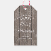 素朴クリスマスギフトタグ ギフトタグ (裏面)