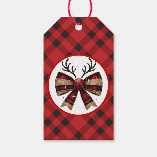 素朴クリスマスギフトタグ ギフトタグ (正面)