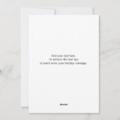 素朴クリスマスストッキングフラットホリデーカード シーズンカード (裏面)