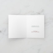 素朴クリスマスタイポグラフィクリスチャンホリデイ シーズンカード (内部)