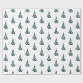 素朴クリスマスツリーの贈り物 ラッピングペーパー (フラット)