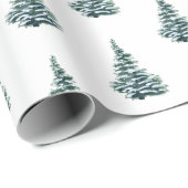 素朴クリスマスツリーの贈り物 ラッピングペーパー (ロールコーナー)