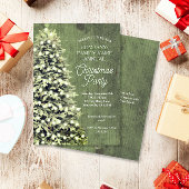 素朴クリスマスツリーグリーンカンパニーホリデーパーティー 招待状