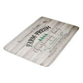 素朴クリスマスツリーファームズ家族名 バスマット (アングル)