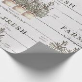 素朴クリスマスツリーファームラッピング紙 ラッピングペーパー (角)