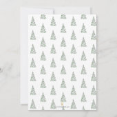 素朴クリスマスツリー引っ越し祝いパーティーパーティー 招待状 (裏面)