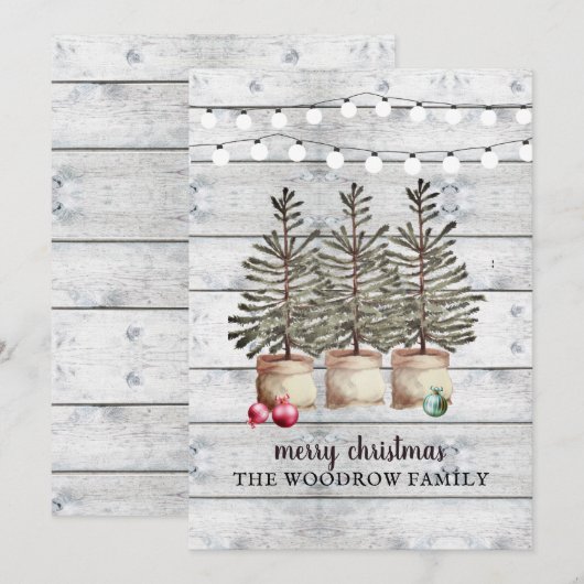 素朴クリスマスツリー (正面/裏面)