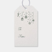 素朴クリスマスツリー ギフトタグ (裏面)