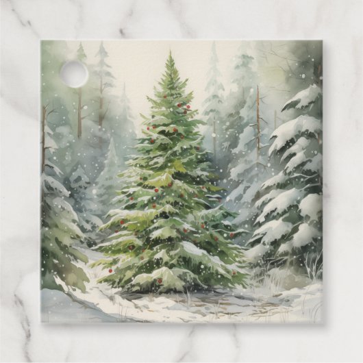 素朴クリスマスツリー フェイバータグ (正面)