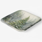 素朴クリスマスツリー ペーパープレート (傾斜あり)