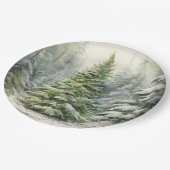 素朴クリスマスツリー ペーパープレート (アングル)