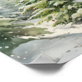 素朴クリスマスツリー ポスター (角)