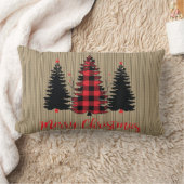 素朴クリスマスツリー ランバークッション (ブランケット)