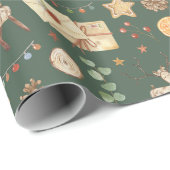 素朴クリスマストナカイ水カラーフェスティバル ラッピングペーパー (ロールコーナー)