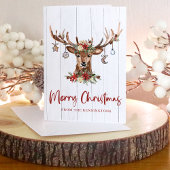 素朴クリスマストナディアアントラーオーナメントホリデー シーズンカード