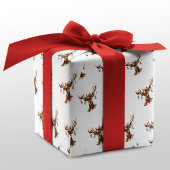 素朴クリスマストナディアアントラーオーナメント ラッピングペーパー