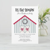 素朴クリスマスバーンカントリークリスマスパーティー 招待状 (スタンド正面)