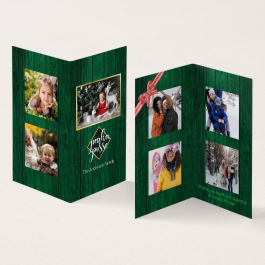 素朴クリスマス🎄パルカポッセバーンウッドカード (内部&外部)