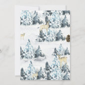 素朴クリスマスパーティーディアフォレスト招待状 招待状 (裏面)