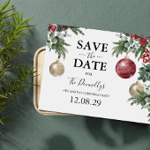 素朴クリスマスパーティー保存日 案内ポストカード