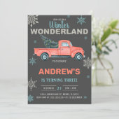 素朴クリスマスパーティー招待状 招待状 (スタンド正面)