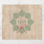 素朴クリスマスビールホップパパビールボトルラベル ビールラベル (シングルラベル)