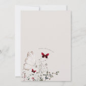 素朴クリスマスファミリーフォトホリデーカード シーズンカード (裏面)