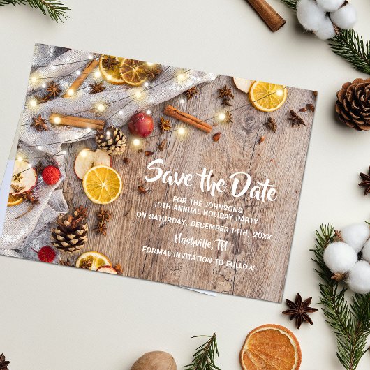 素朴クリスマスフェスティバルホリデーパーティー 案内ポストカード