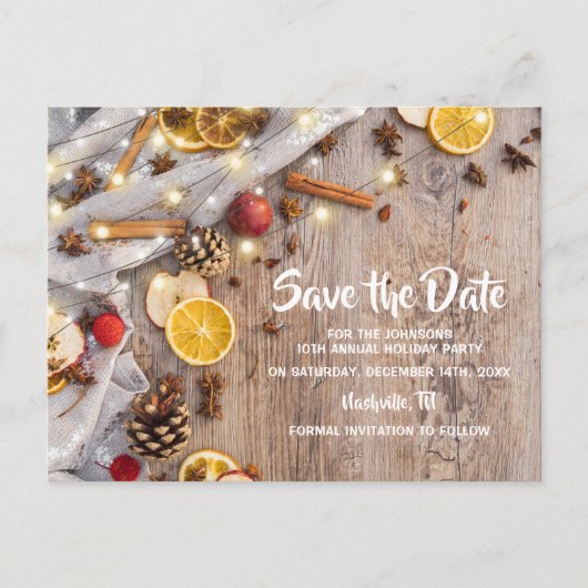 素朴クリスマスフェスティバルホリデーパーティー 案内ポストカード (正面)