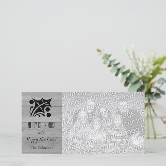 素朴クリスマスフォトカスタムカード シーズンカード (スタンド正面)