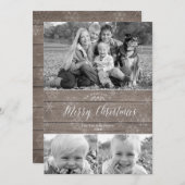 素朴クリスマスフォトカード シーズンカード (正面/裏面)