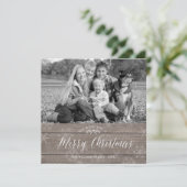 素朴クリスマスフォトカード シーズンカード (スタンド正面)