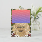 素朴クリスマスフォトフラットホリデーカード シーズンカード (スタンド正面)