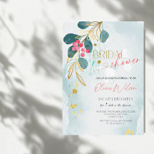 素朴クリスマスブライダルシャワー – ホリデーウィンターグレ