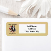 素朴クリスマスブラックホースブラウンリース ラベル (インサイチュ)