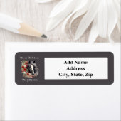 素朴クリスマスブラックホースレッドリース ラベル (インサイチュ)