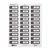 素朴クリスマスブラックホースレッドリース ラベル (フルシート)