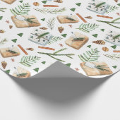 素朴クリスマスプレゼント ラッピングペーパー (角)
