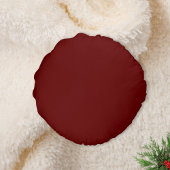 素朴クリスマスプレッドレッドモノグラム名ホリデー ラウンドクッション