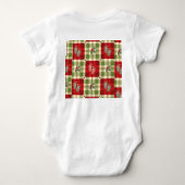 素朴クリスマスプレドベビー衣装 – ファームハウス ベビーボディスーツ (裏面)